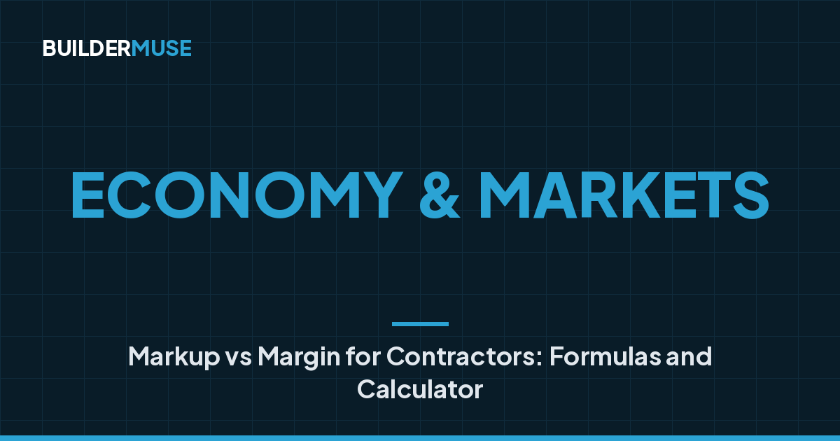 Markup vs Margin for Contractors: The Pricing Mistake That Costs You ...